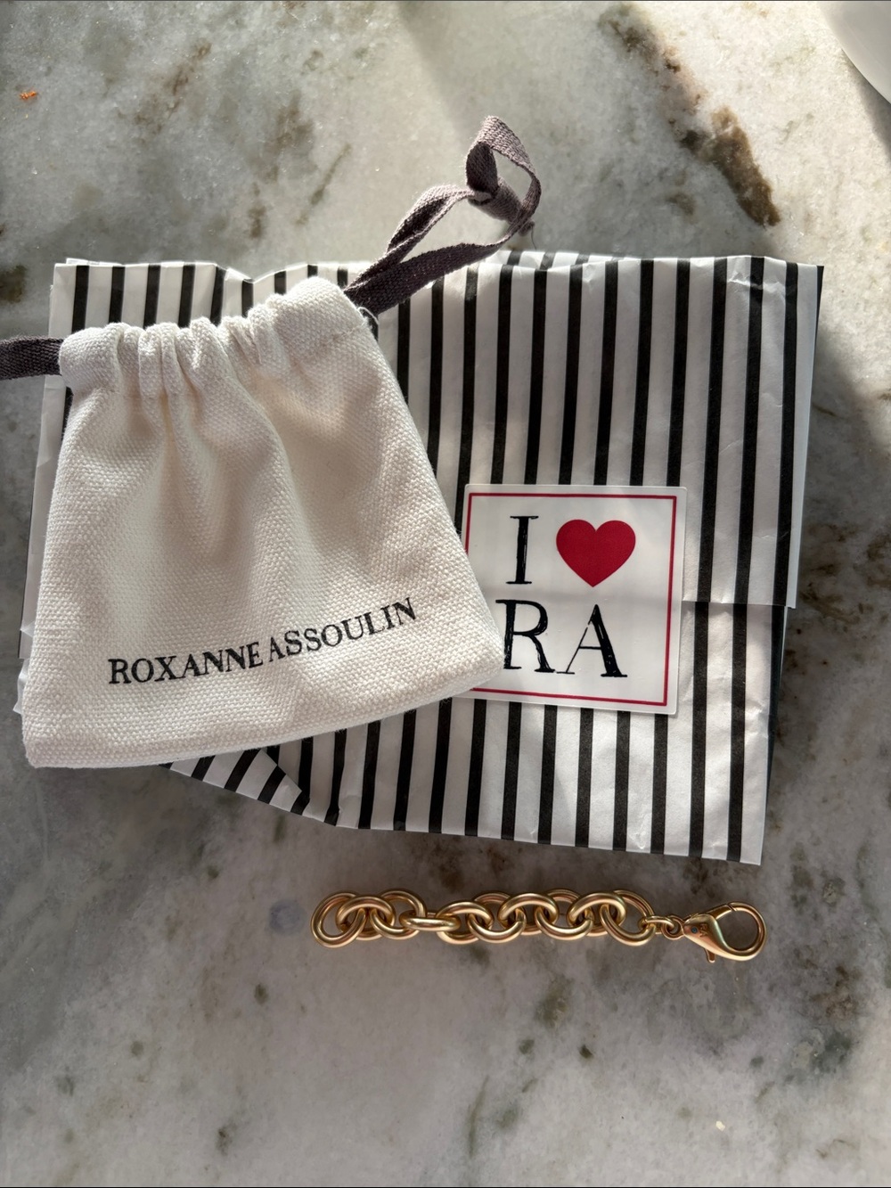Roxanne Assoulin Gold Chain Link extender